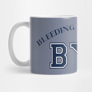 Bleeding Yankee Blue College Design Mug